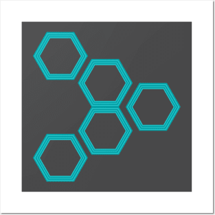 The 5 hexagon Posters and Art